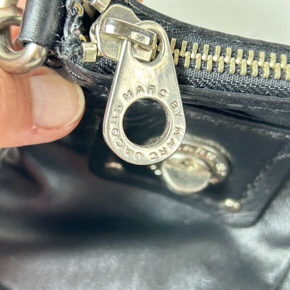 Marc By Marc Jacobs Percy Black Leather Totally Turnlock Shoulder Crossbody Bag - Picture 5 of 14